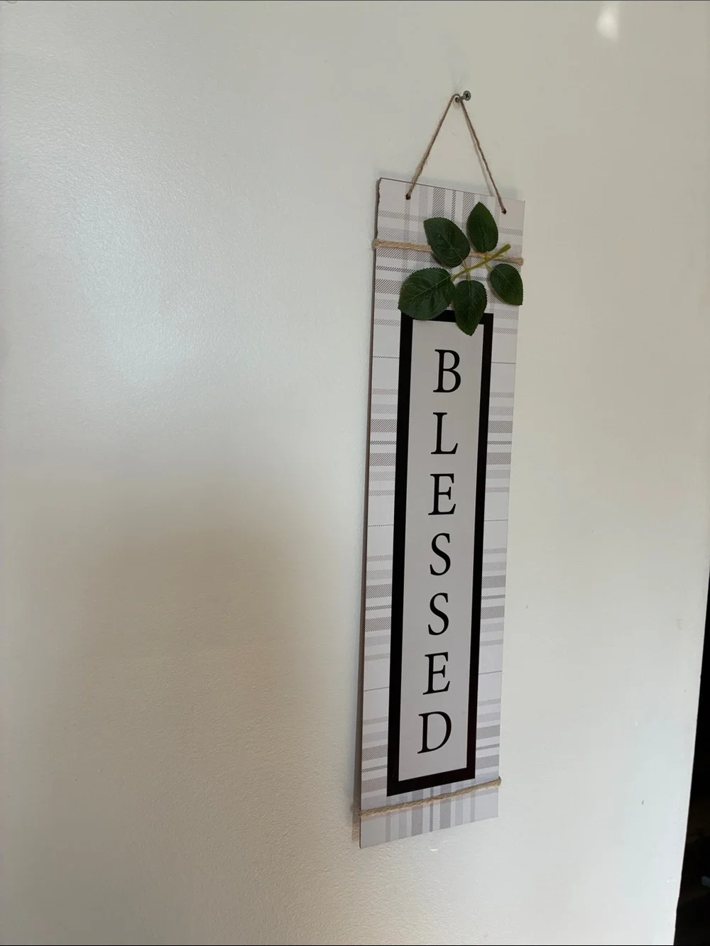 NWT- Vertical Blessed Wooden Wall Sign 🍃